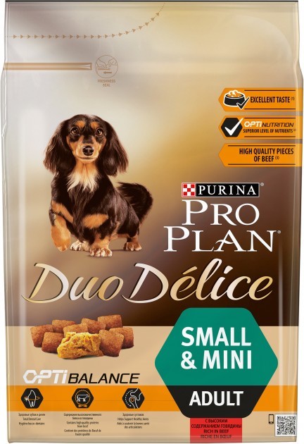 

Сухий корм Purina Pro Plan Duo Delice Для дорослих собак дрібних і карликових порід з яловичиною 2.5 кг (7613034819758)