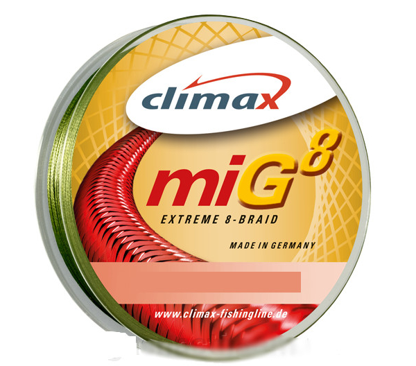 

Шнур Climax Mig Extreme 8 Braid Olive-Moss Green 0.18 (арт.1234909928623)