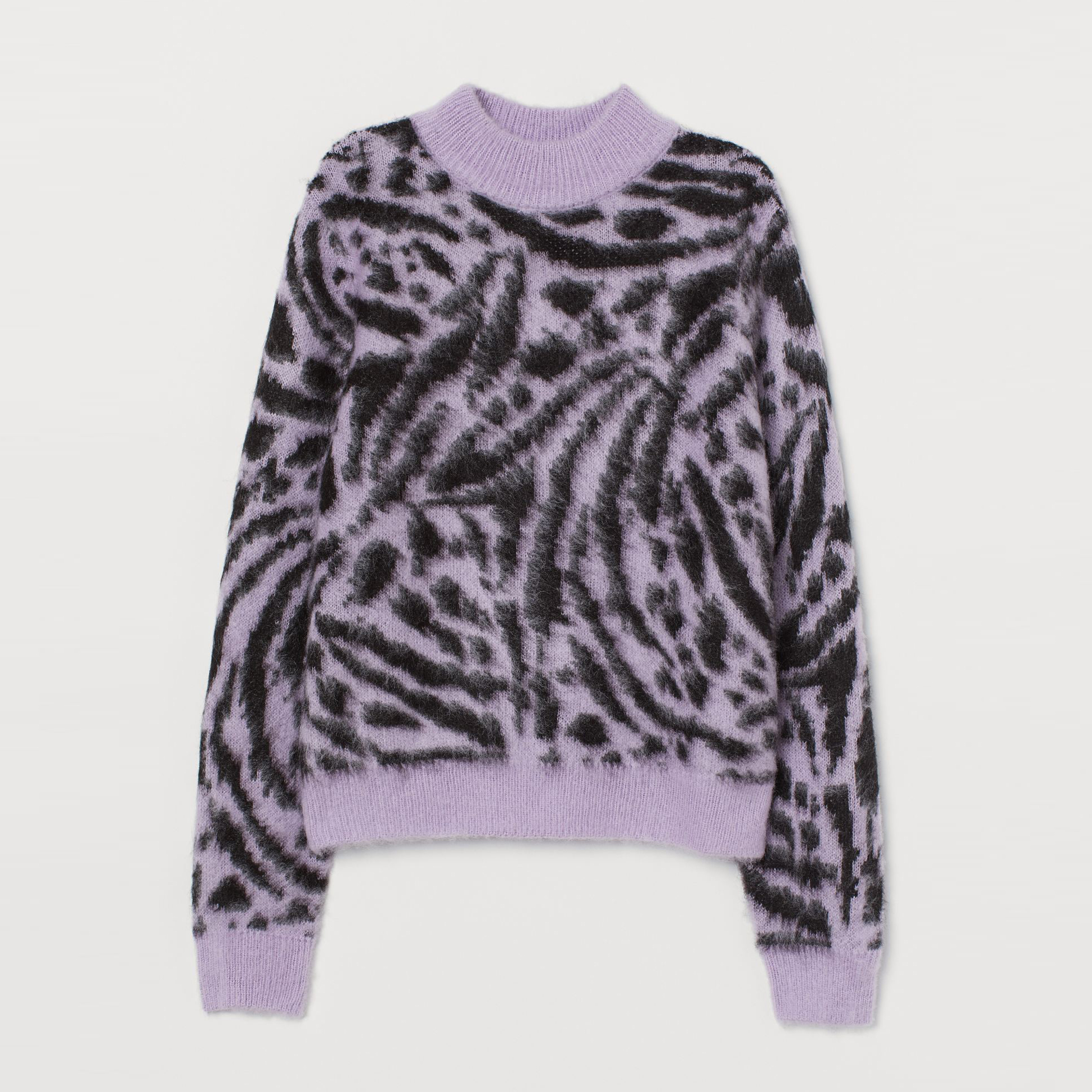 

Свитер H&M 408-8429421 S Сиренево-черный