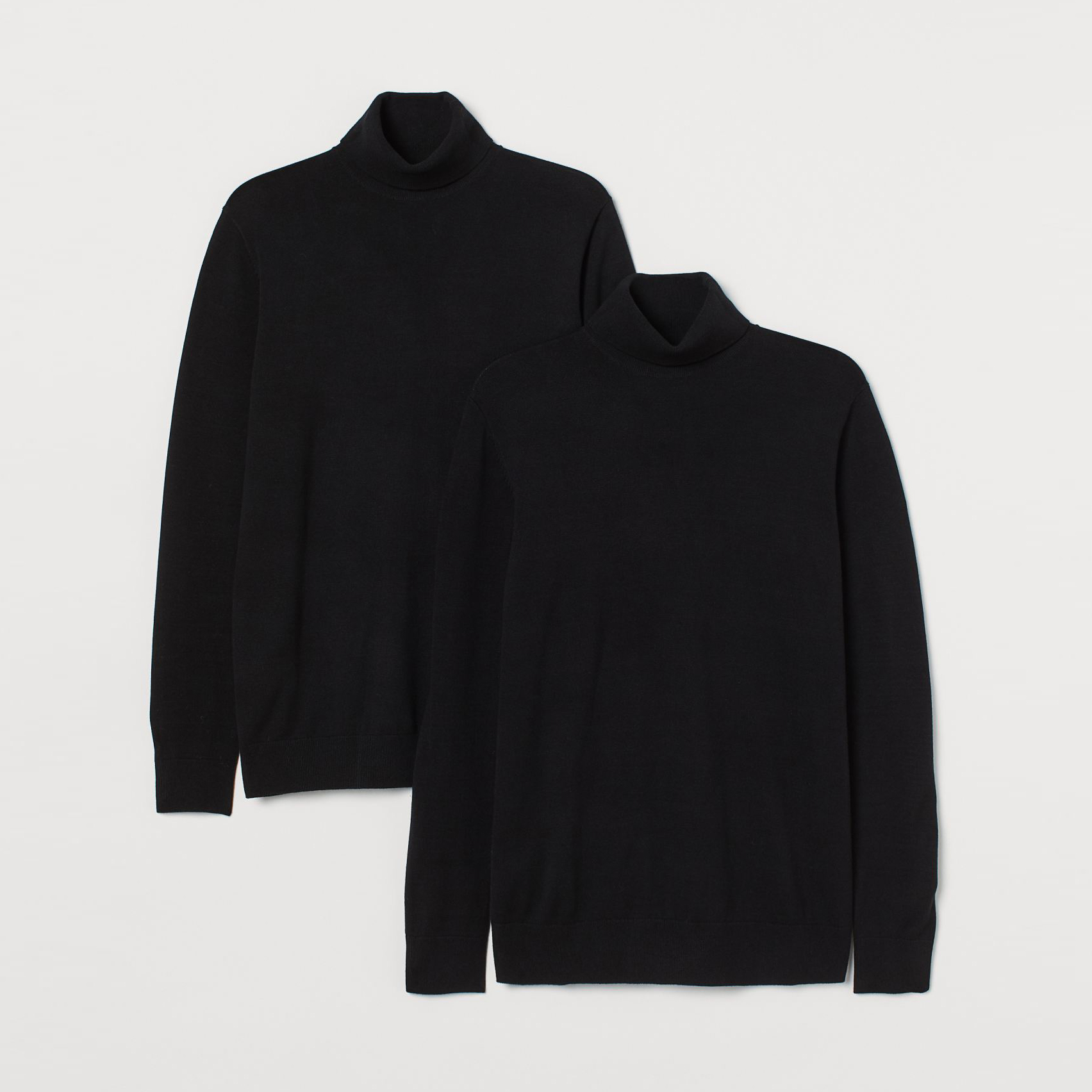 

Водолазка H&M 1707-9473122 M 2 шт Черная