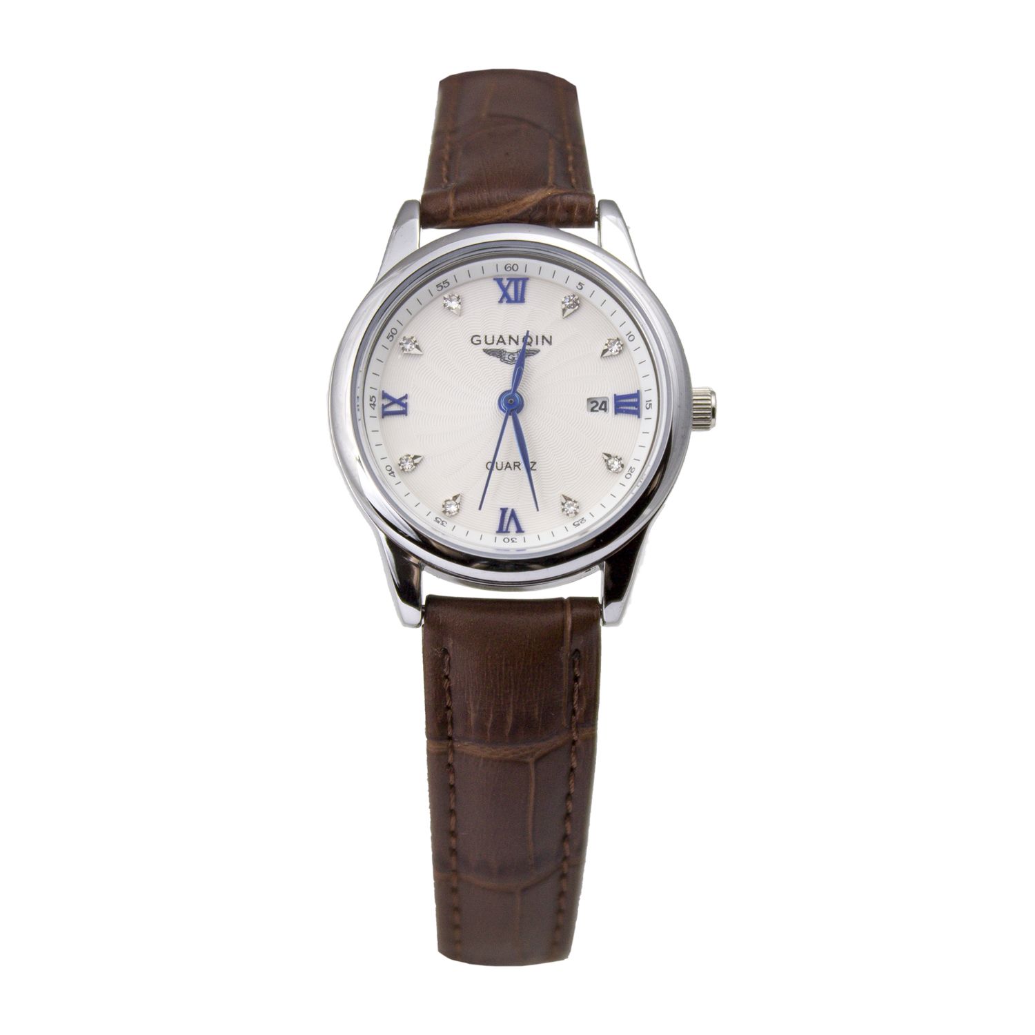

Часы Guanqin Silver-White-Brown GQ80007-1A CL (GQ80007-1ASWBr)