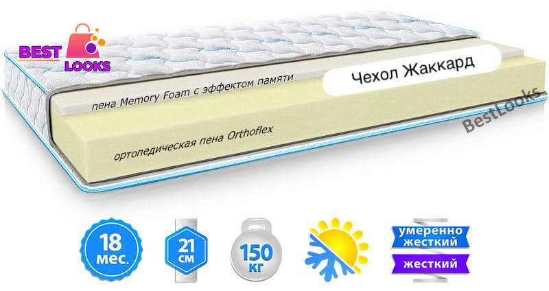 

Матрас ортопедический 80х190 Sleep&Fly COMBY NEW