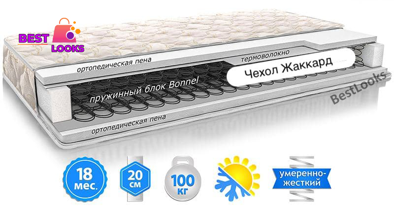 

Матрас двусторонний 180х190 EMM Шанс 2 зима-лето