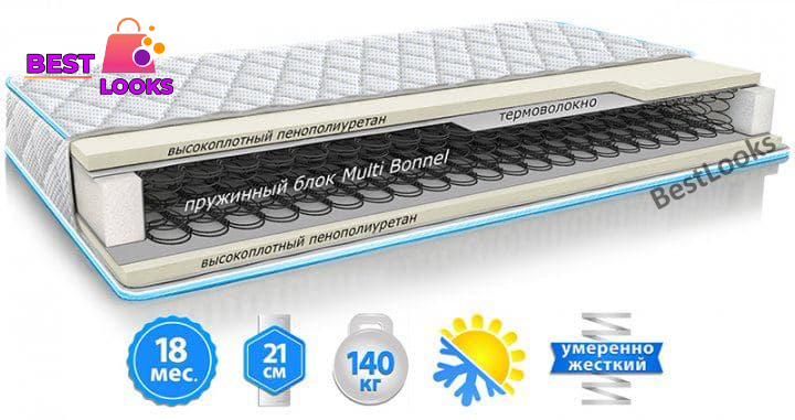 

Матрас двусторонний 80х200 Sleep&Fly Standart Plus стрейч с вискозой