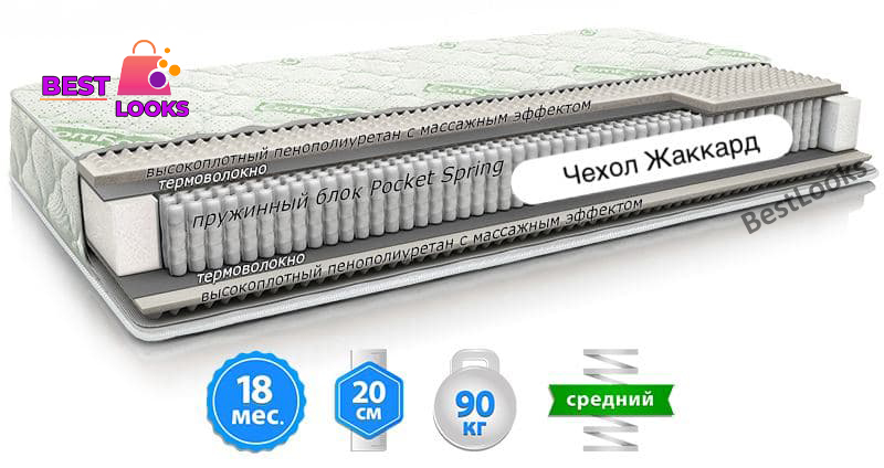 

Матрас ортопедический 90х200 ComFort Lux