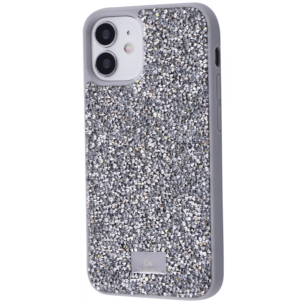 

Чехол Bling World Grainy Diamonds (TPU) для iPhone 12 mini silver