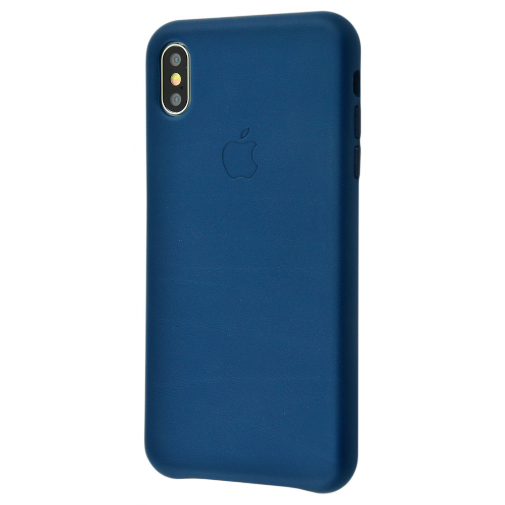 

Чехол Leather case для iPhone X/Xs midnight blue