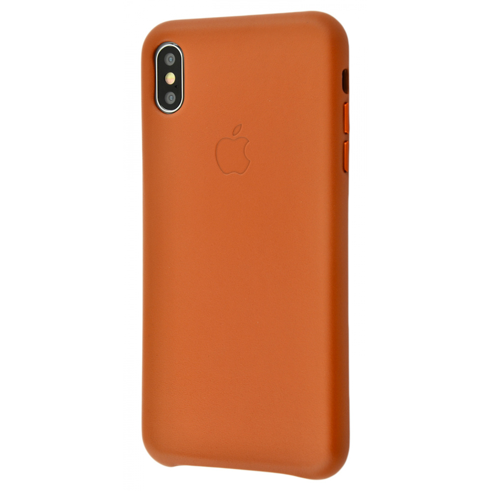 

Чехол Leather case для iPhone Xs Max saddle brown
