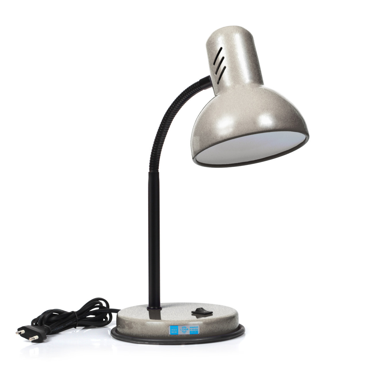 

Настольная лампа Loga Light Max Украина 60W E27 Серебро (t4047)