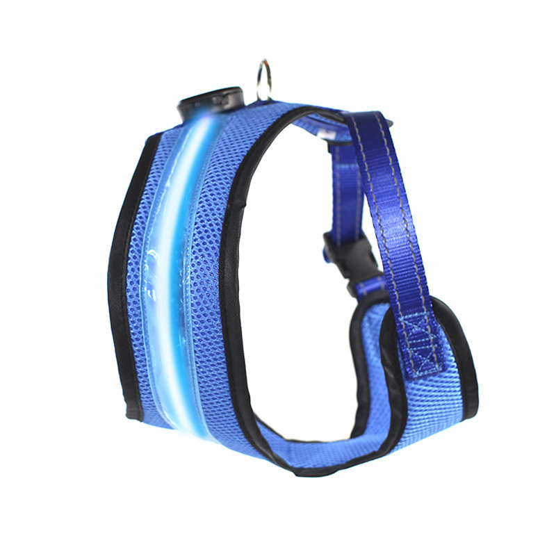 

LED шлея для собак Friend HY-051005 Blue L нагрудный ремень (SKU_6586-21344)