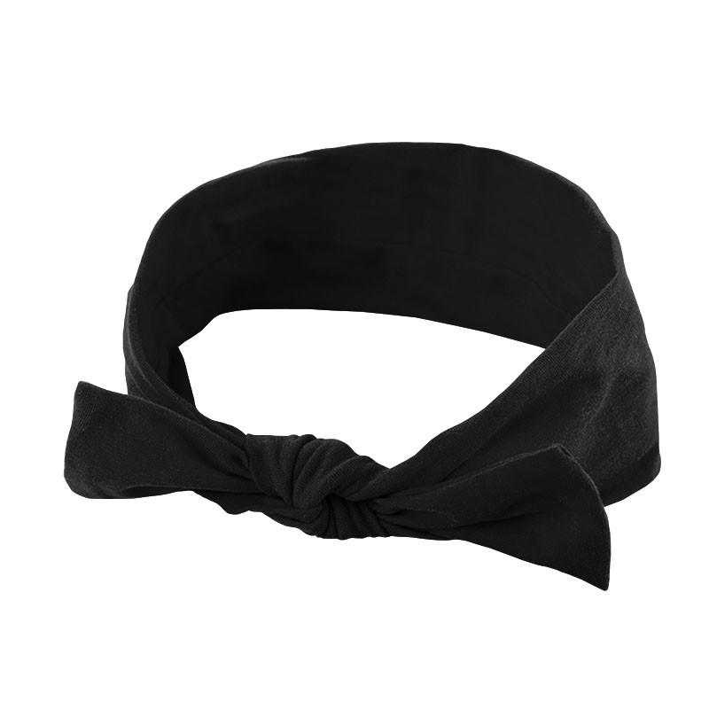 

Повязка детская для волос Lesko 007 Black бант на голову девочке солохи (SKU_6603-23734)