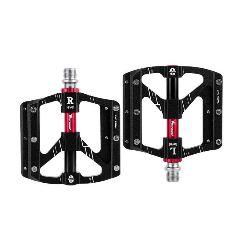 

Педали велосипедные West Biking 0802052 Black + Red алюминиевые (SKU_4939-15302)