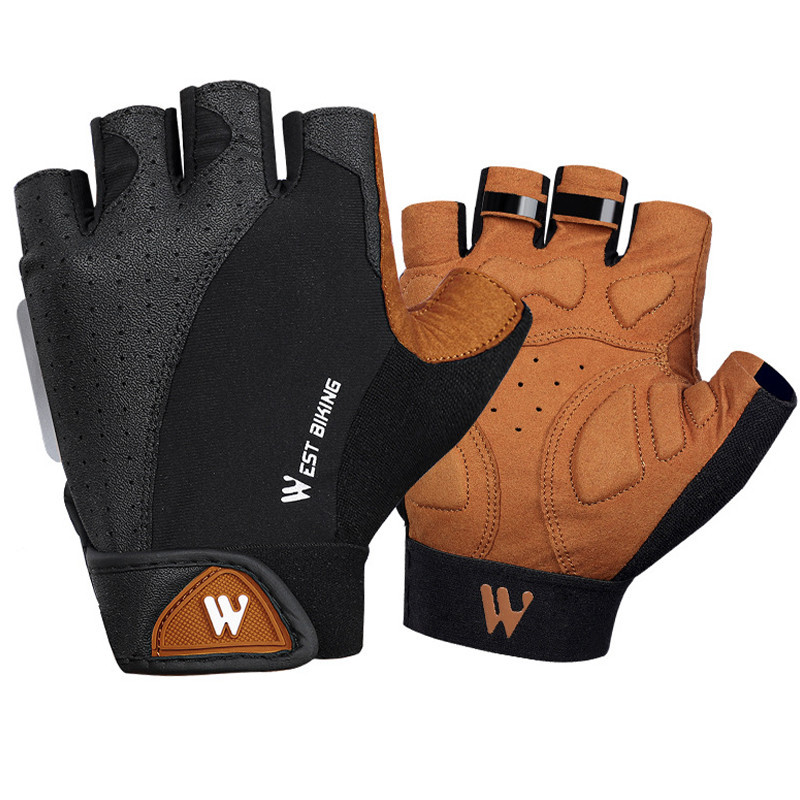 

Перчатки велосипедные спортивные West Biking 0211196 без пальцев XL Brown (SKU_4945-15135)