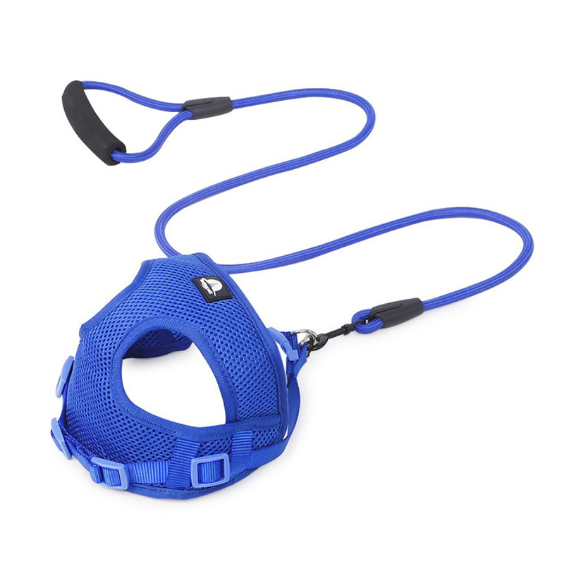 

Шлея для собак с поводком Taotaopets 233303 L Blue (35-50 см) (SKU_5305-17882)