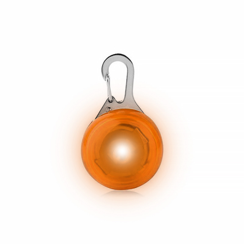 

LED подвеска/фонарик Friend HY-0501 Orange на ошейник для собак светящаяся мигающая (SKU_6584-21366)