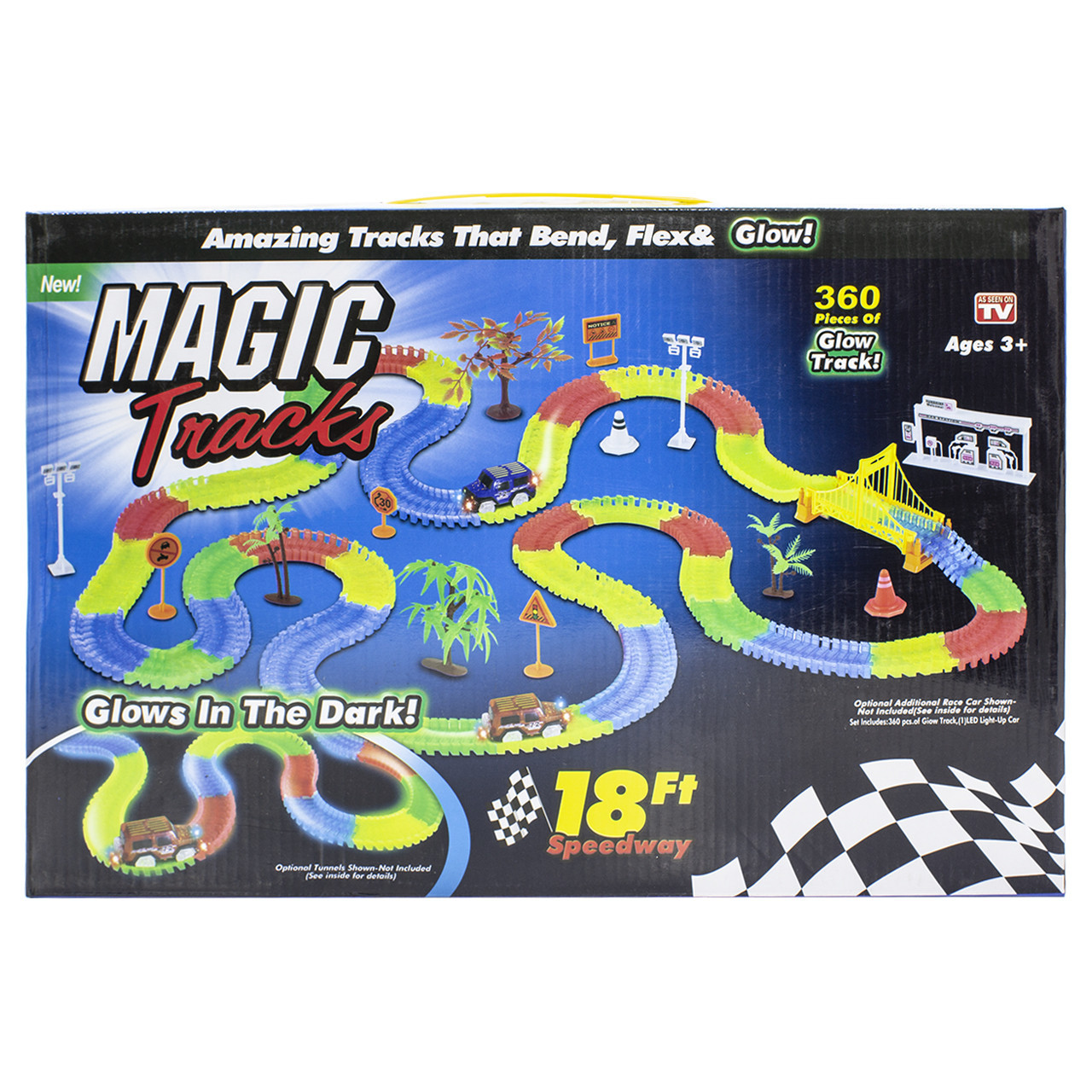 

Гонки Magic Tracks 360 деталей быстрые гонки мгновенная сборка светящаяся 1 машинка супер игра для детей (SKU_2970-7793)
