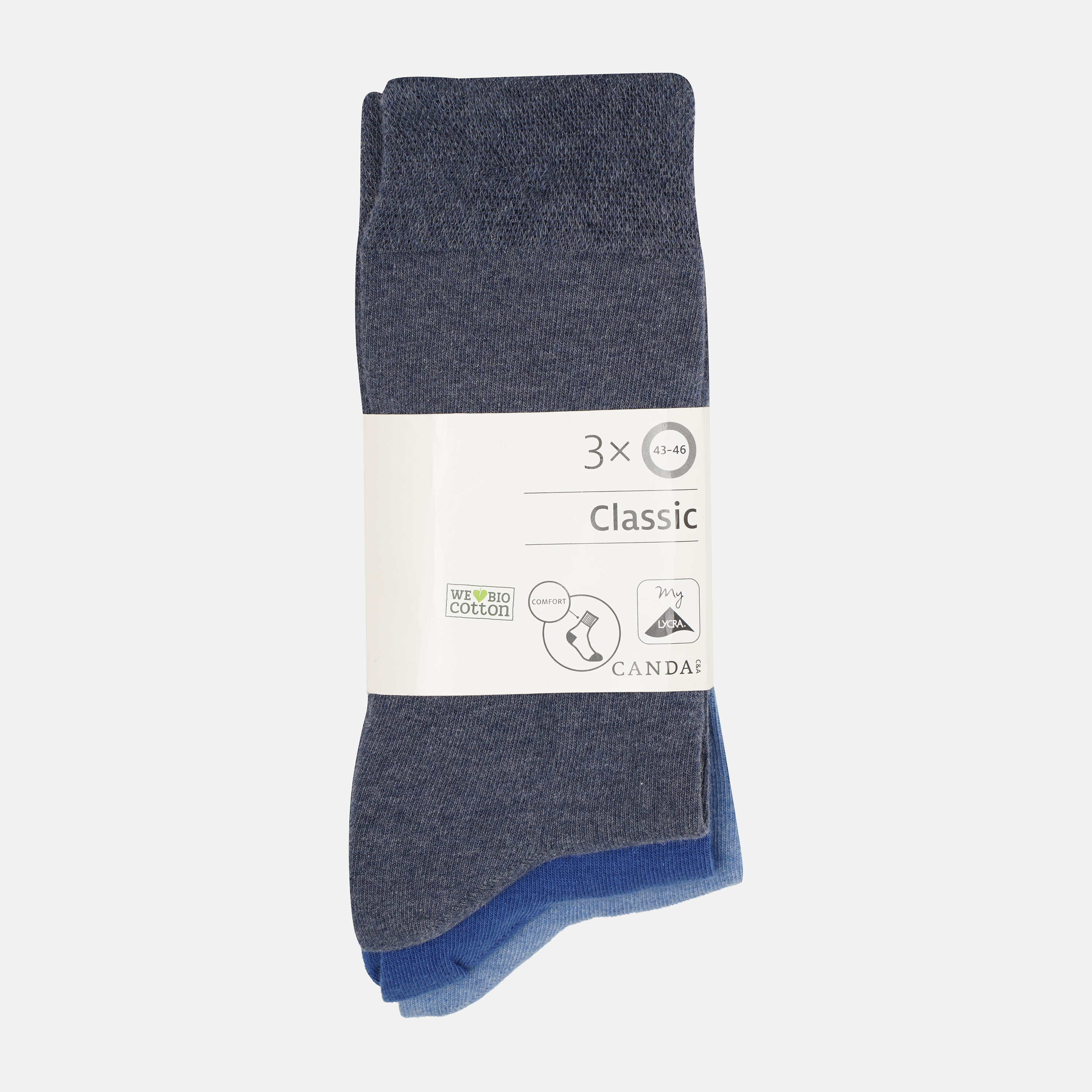 

Носки (3 пары) C&A 43 46 синий 95199554110