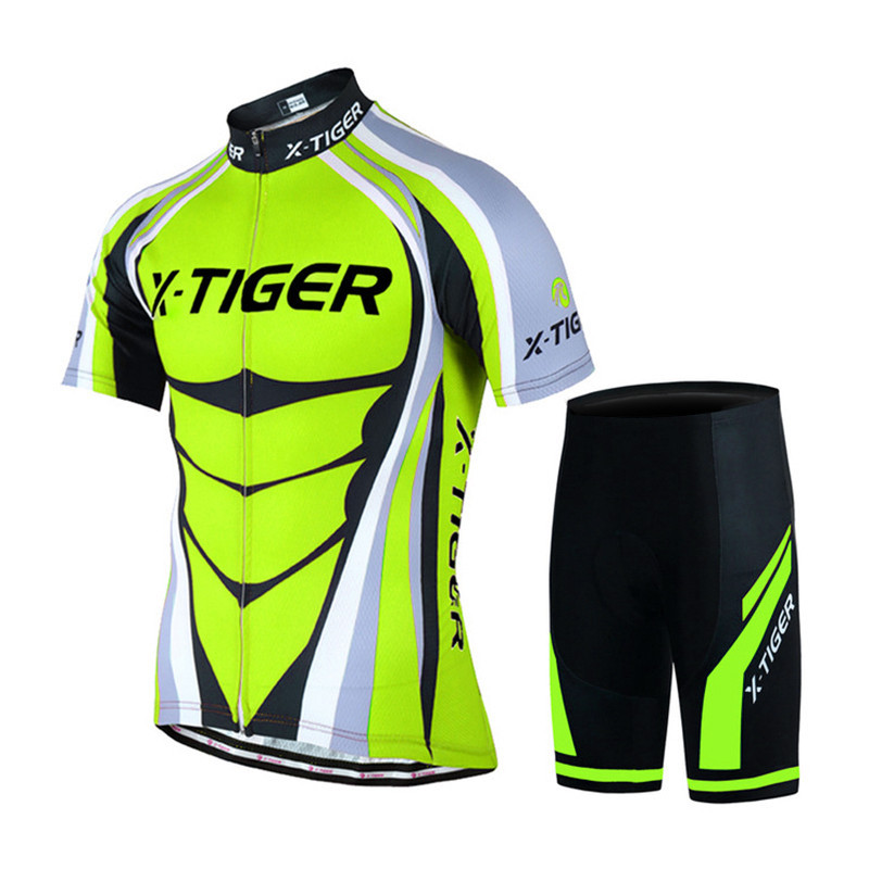 

Костюм вело X-Тiger QT/T1616 Green XS футболка с коротким рукавом + шорты велоодежда (SKU_5123-17465)