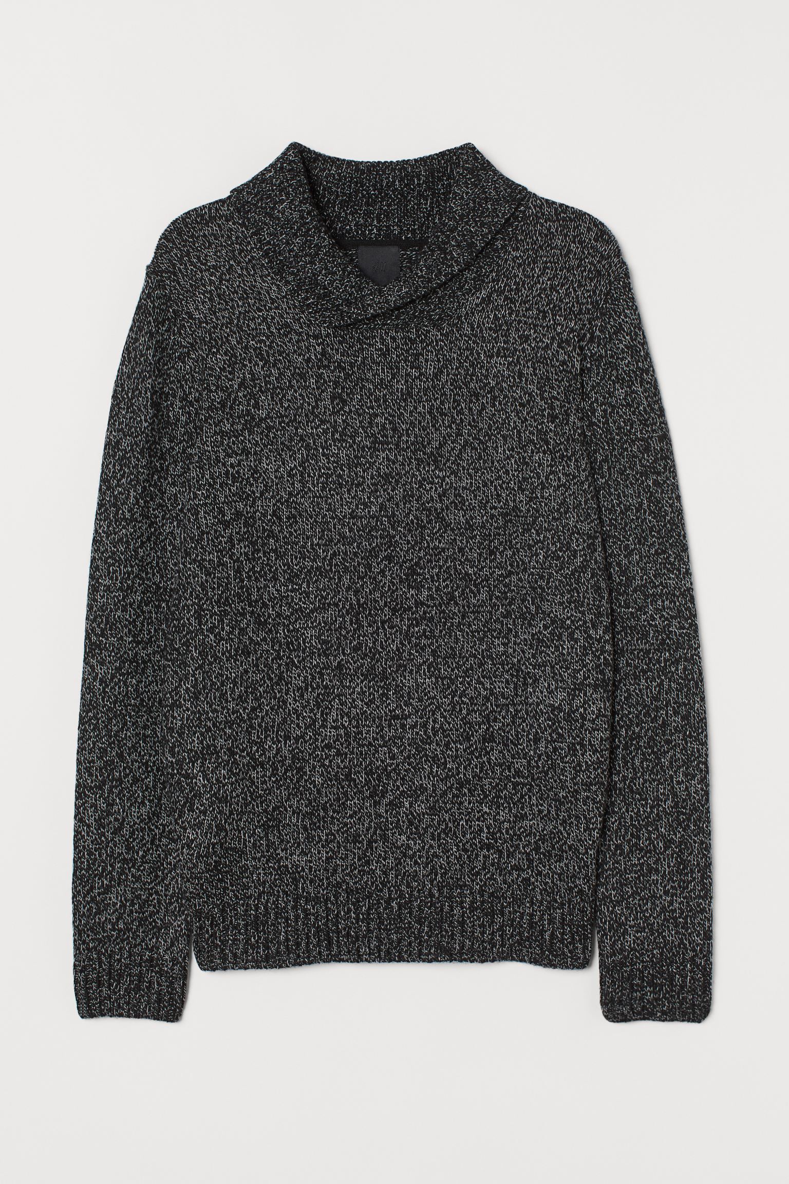 

Пуловер H&M XL черный меланж 12088004220