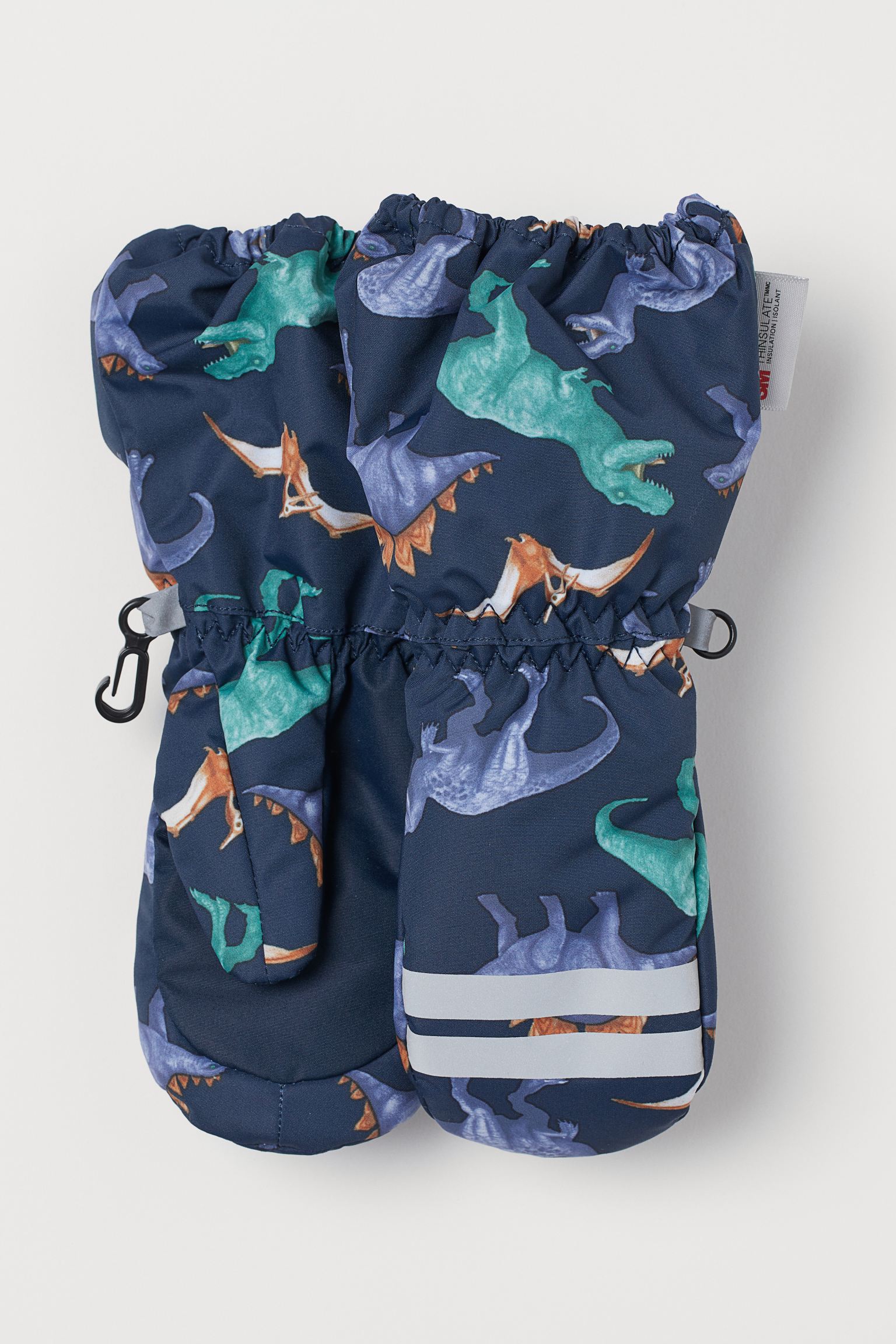 

Варежки H&M 110 116см темно синий динозавры 6087016950