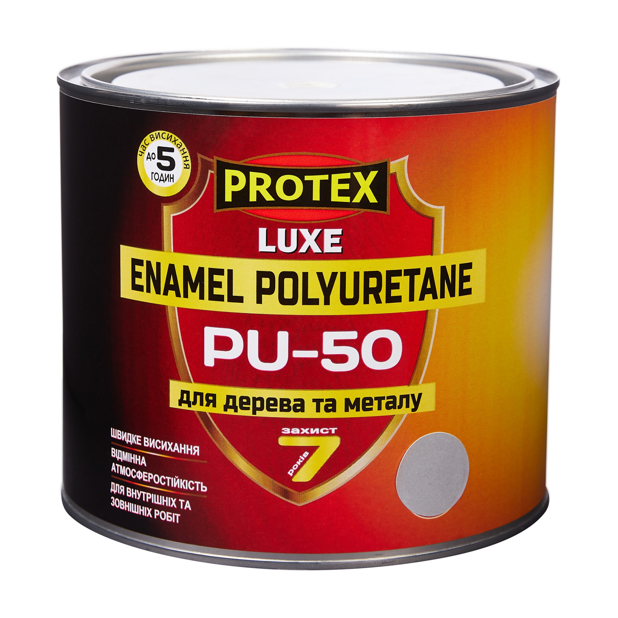 

Эмаль полиуретановая LUXE PU-50 PROTEX 2.4кг вишнёвая