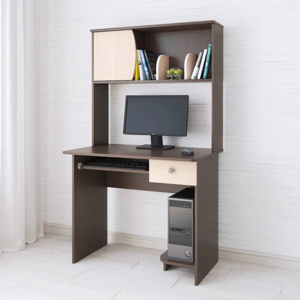 

Стол компьютерный KidsBunkBed С-008 венге темный венге светлый 1580x600x900 мм