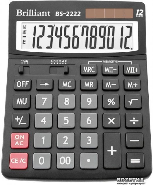 

BRILLIANT Калькулятор 12 разр BS-2222 BS-2222