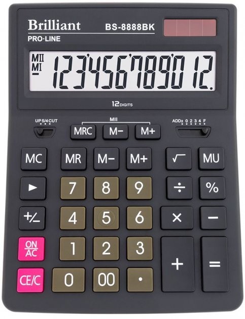 

BRILLIANT Калькулятор 12 разр BS-8888BK