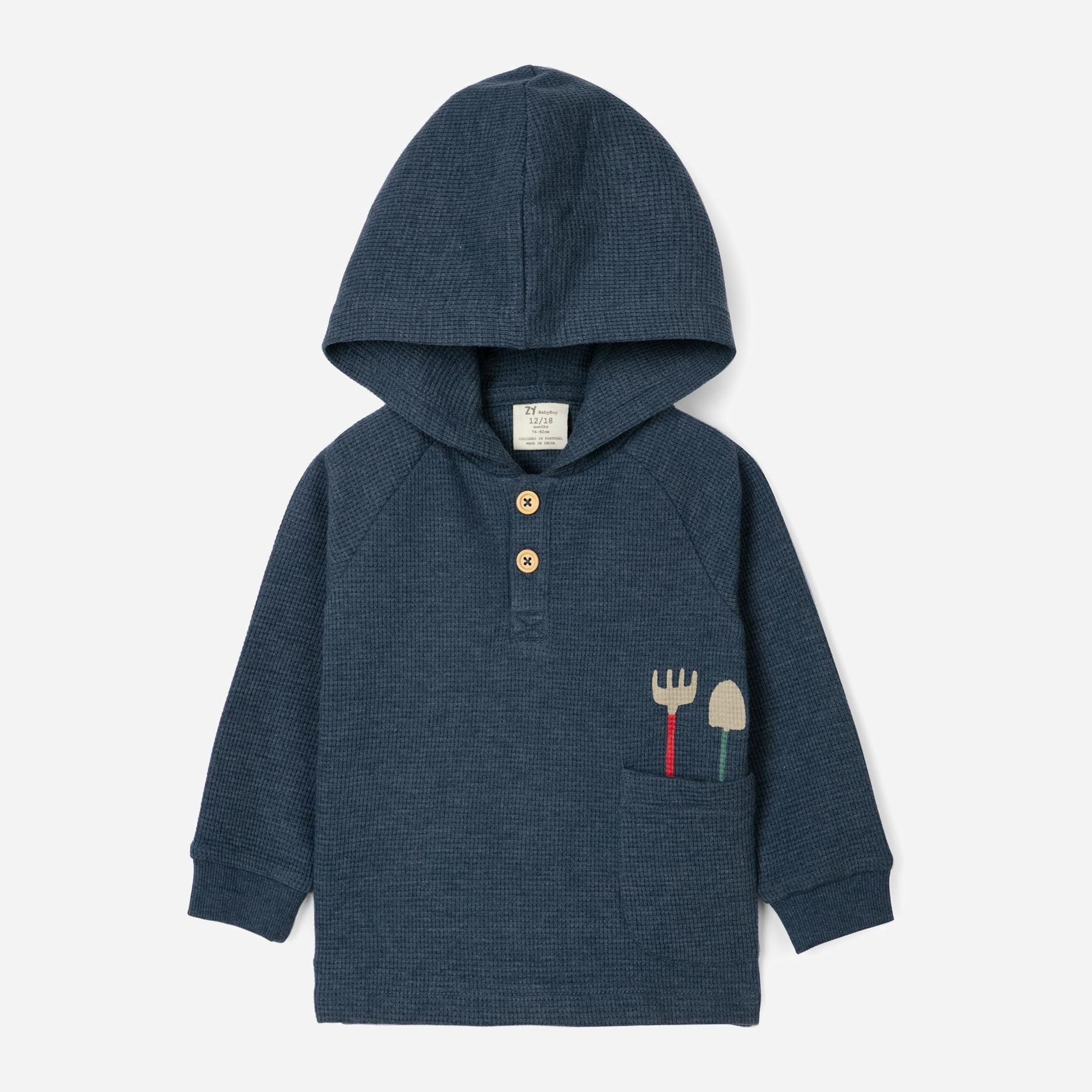 

Худи утепленное Zippy Hooded Bl 3103312001 72 см Darkblue10