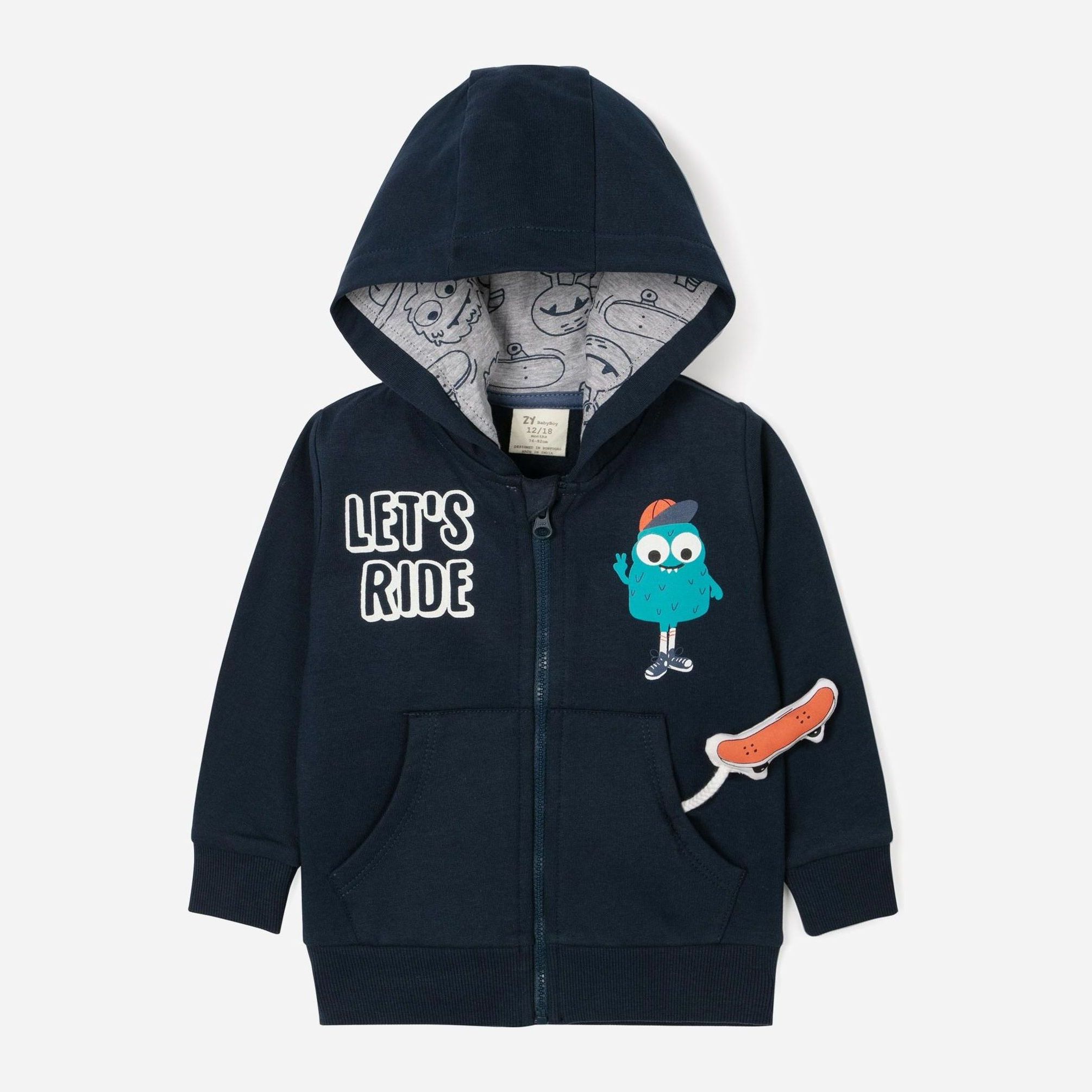 

Толстовка утепленная Zippy Hooded Dress 3103306701 72 см Darkblue10