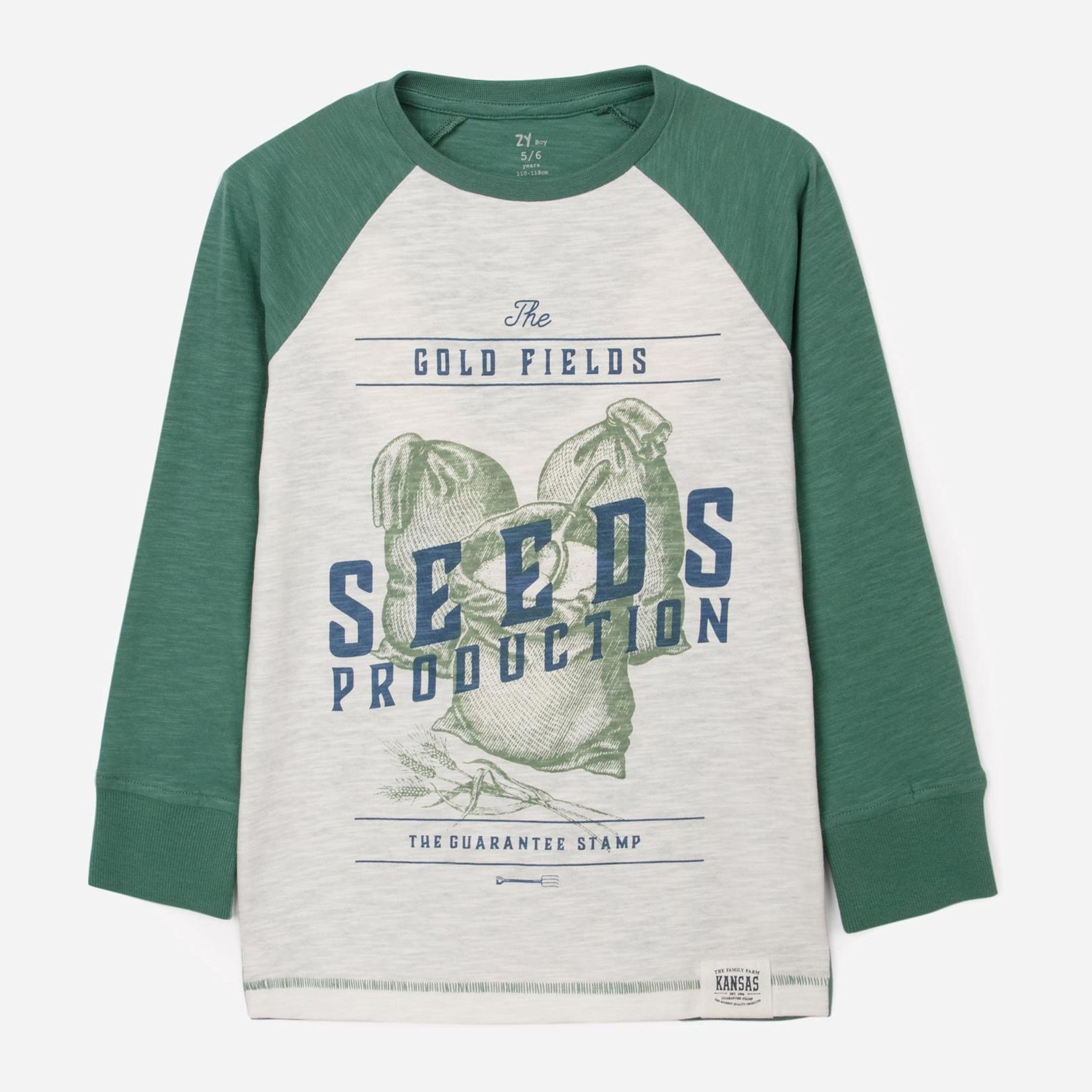 

Футболка с длинными рукавами Zippy Ls Jersey Dre 3103323701 103 см Green