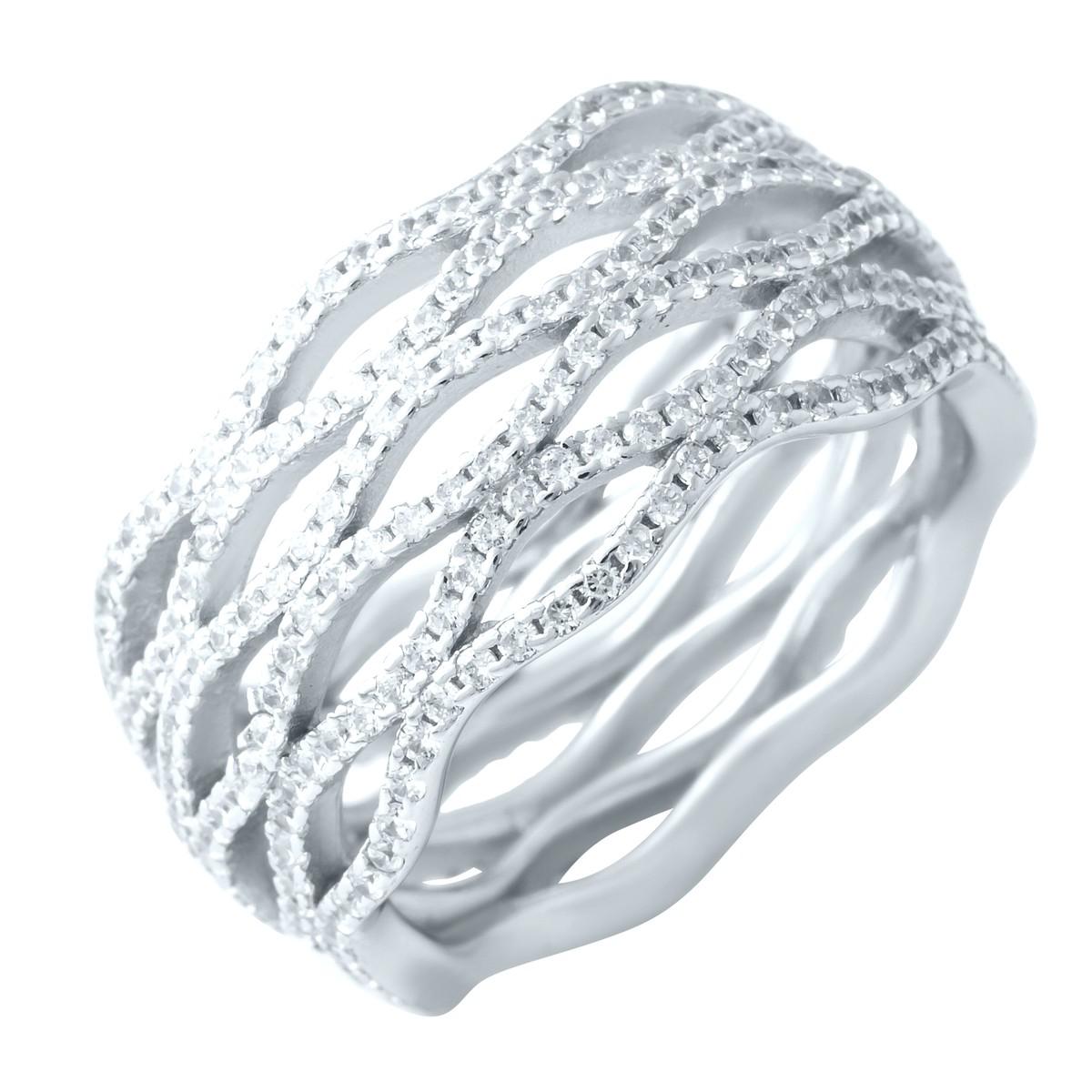 

Серебряное кольцо SilverAlex с фианитами 16.5 размер