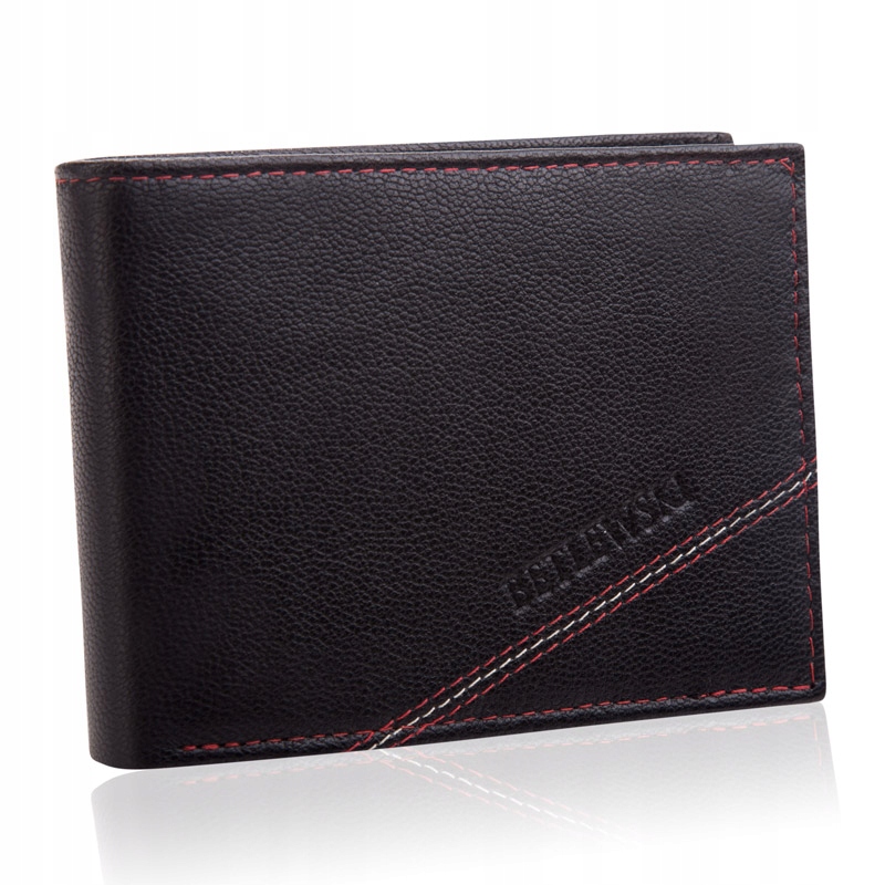 

Кошелёк кожаный мужской Betlewski с защитой RFID 9 х 12 х 2,5 см (BPM-SZ-61)