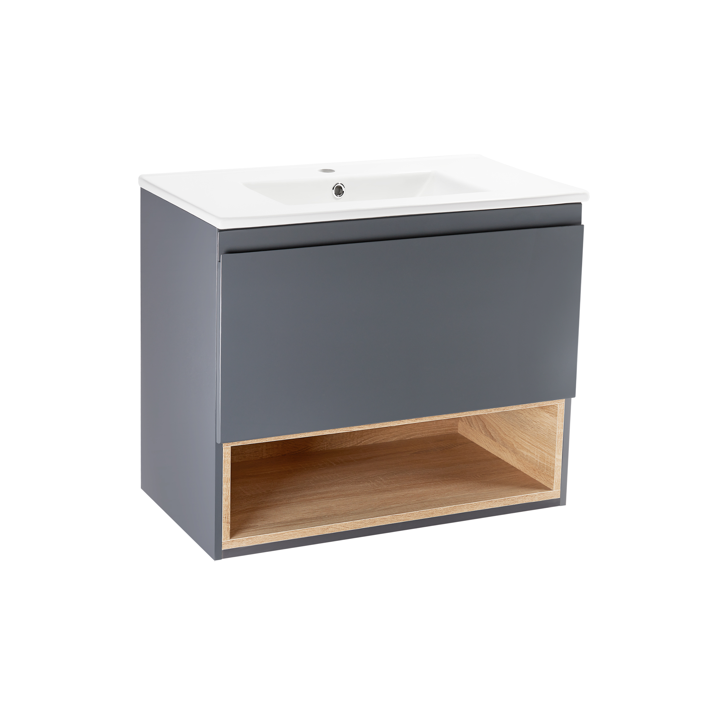 

Тумба Подвесная С Умывальником Qtap Robin Qt1372Tpв7002Gwo