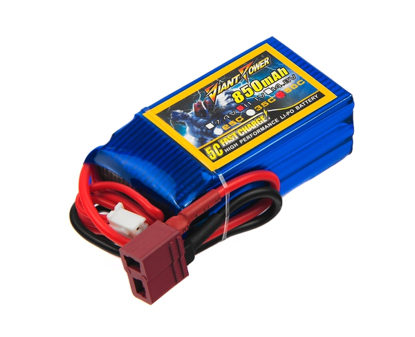 

Аккумулятор для радиоуправляемой модели Dinogy Giant Power Li-Pol 11.1 V 850 mAh T-Plug (DLC-3S850G-T)