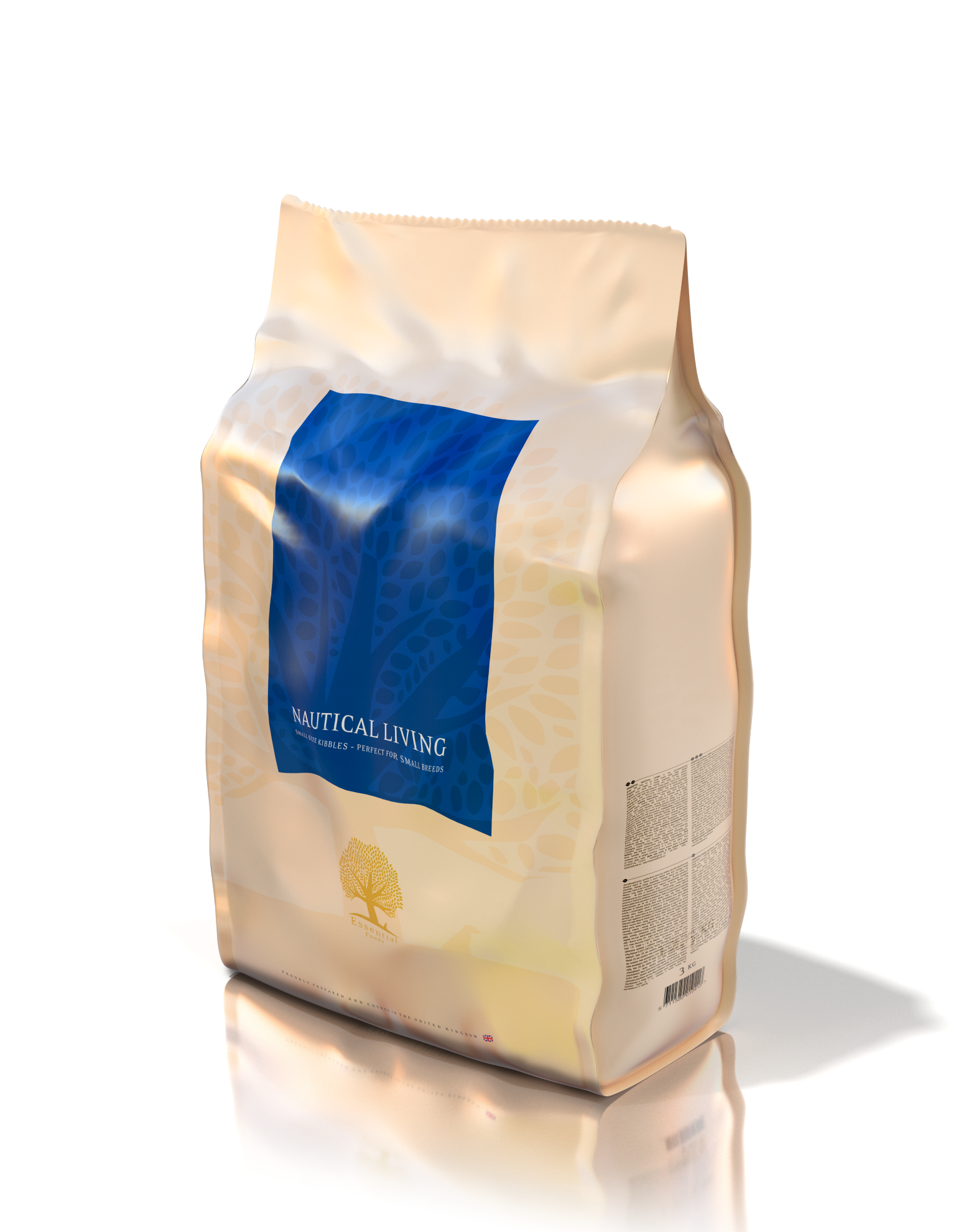 

Сухой корм ESSENTIAL FOODS NAUTICAL LIVING SMALL BREED для взрослых собак мелких пород со вкусом лосося и форели 3 кг (1043_UK)