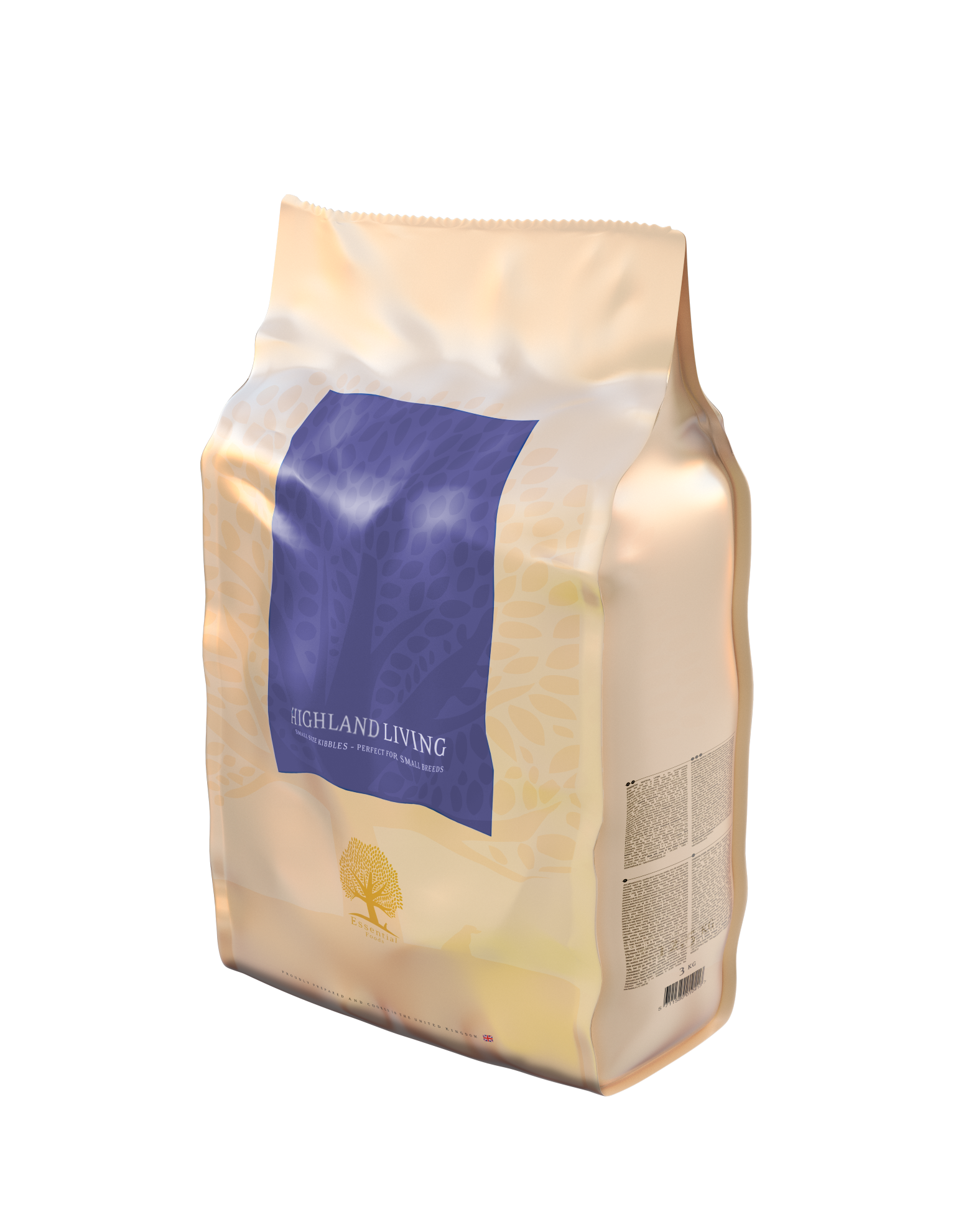 

Сухой корм ESSENTIAL FOODS HIGHLAND LIVING SMALL BREED для взрослых собак мелких пород со вкусом индейки и говядины 3 кг (1124_UK)