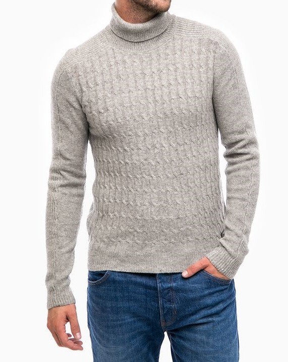 

Гольф Wrangler Cable Rollneck Regular Fit Серый XXL-00