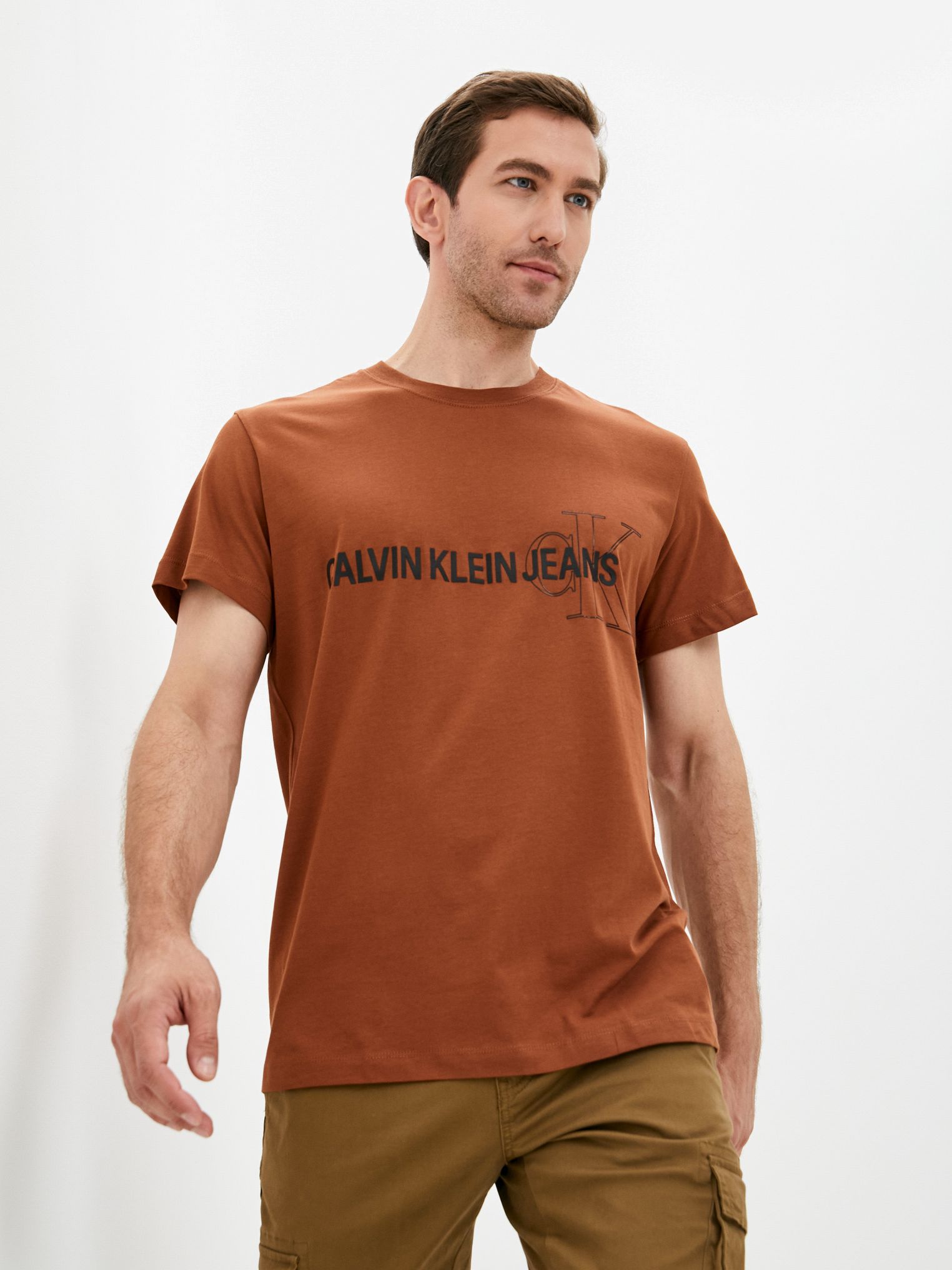 

Футболка Calvin Klein Jeans Instit Seasonal Graphic Tee J30J318208-GE6  Коричневая, Футболка Calvin Klein Jeans Instit Seasonal Graphic Tee J30J318208-GE6 S Коричневая