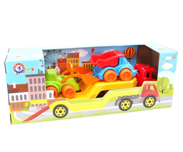 

Игрушка "Автовоз с набором Стройплощадка ТехноК", арт.3930