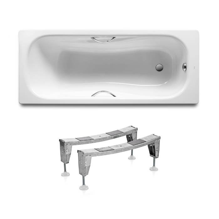 

Комплект: PRINCESS ванна 150*75см прямоугольная, с ручками + ножки A220470001+A291021000