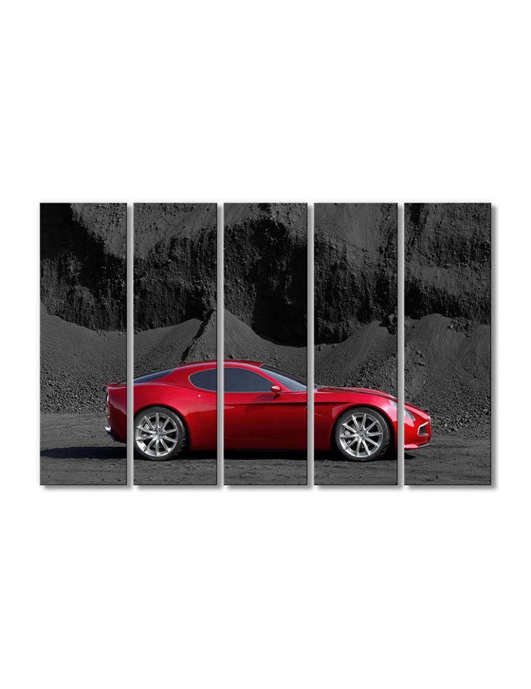 

Модульная картина Artel «Альфа Ромео 8C красная композиция» 5 модулей 90x135 см