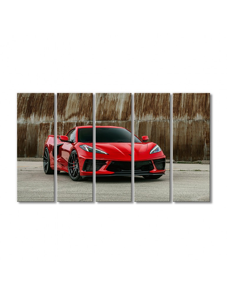 

Модульная картина Artel «Автомобиль Шевроле Корвет C8» 5 модулей 90x135 см