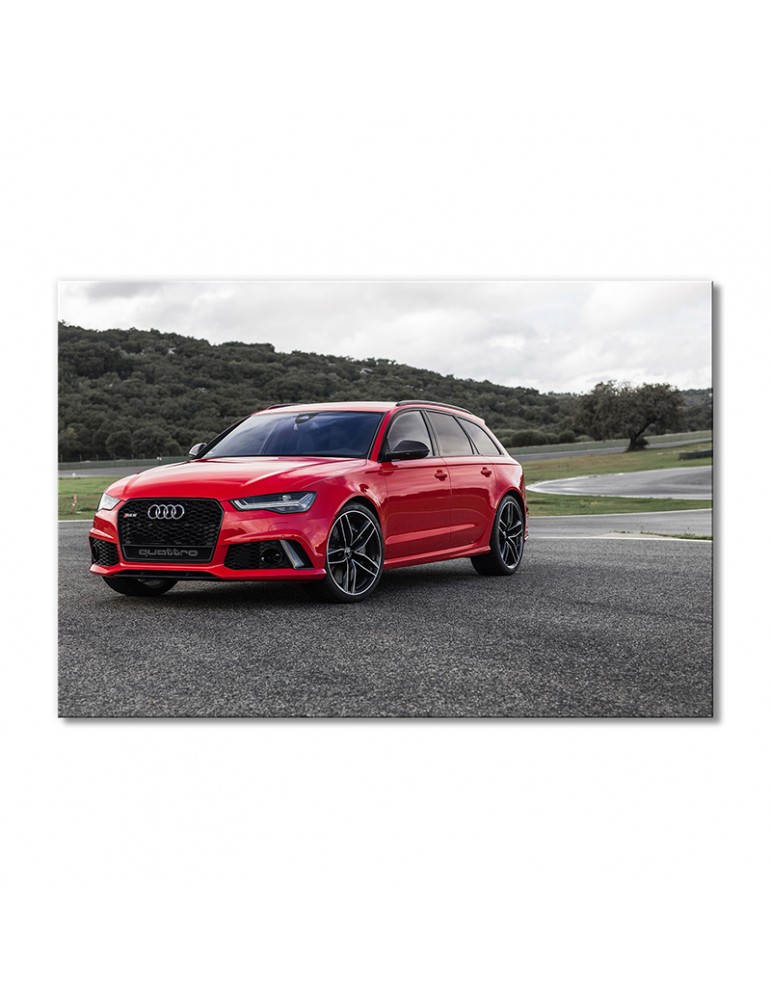 

Модульная картина Artel «Ауди rs6 авант красный автомобиль» 1 модуль 70x105 см