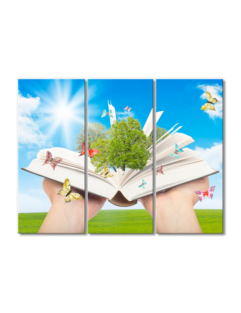 

Модульная картина Artel «Бережное отношение к книге» 3 модуля 120x180 см