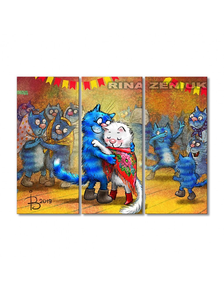 

Модульная картина Artel «Белый танец» 3 модуля 120x180 см