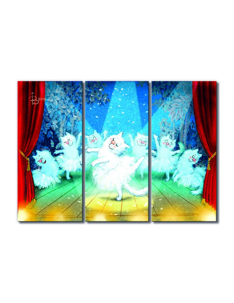 

Модульная картина Artel «Балет» 3 модуля 120x180 см