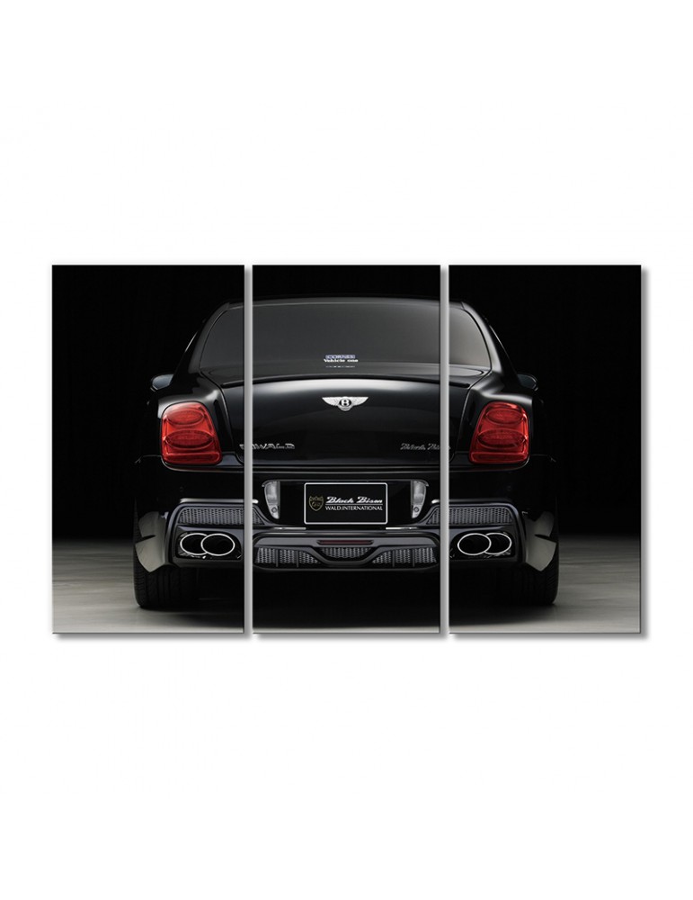

Модульная картина Artel «Бентли Континенталь летающий черный» 3 модуля 60x90 см
