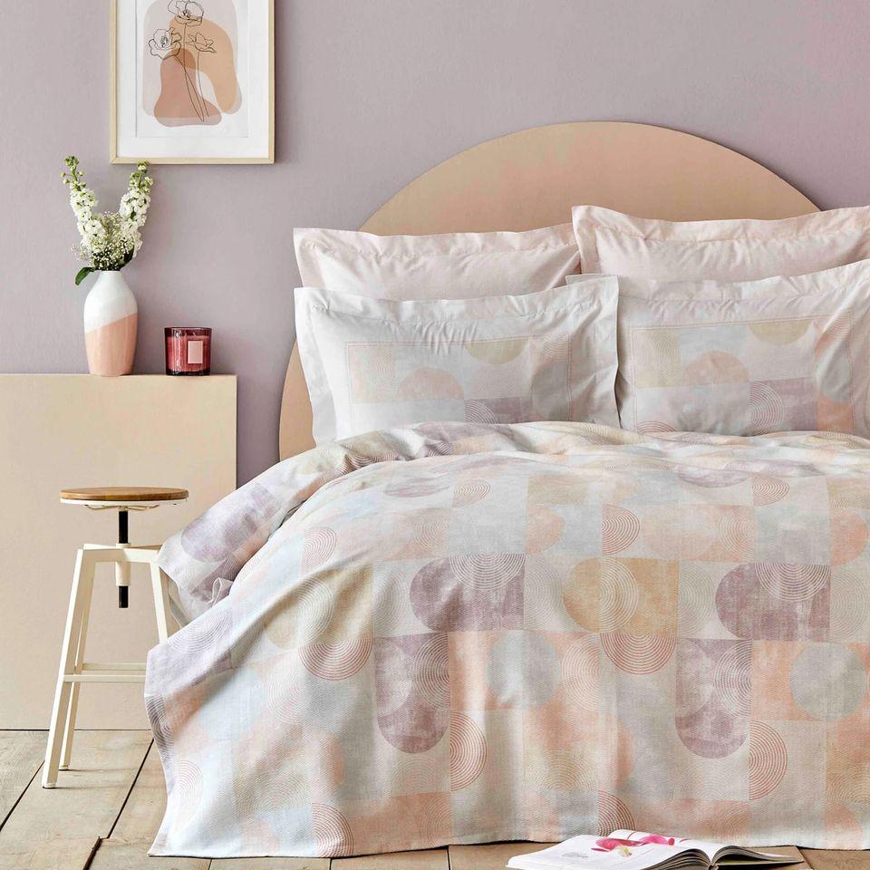 

Постельное белье Karaca Home - Dream somon лососевый пике 200*220 евро
