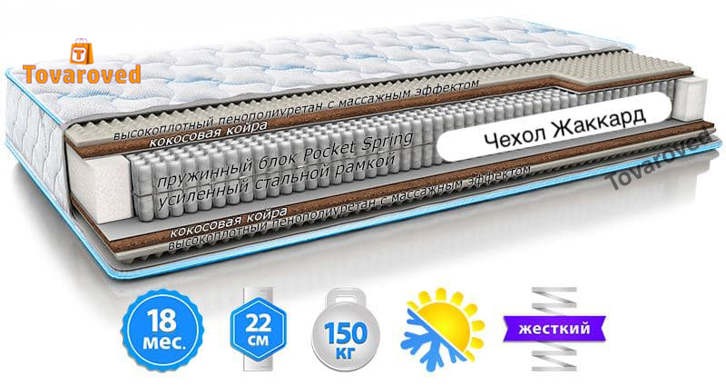 

Матрас ортопедический 180х190 Sleep&Fly Extra